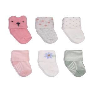 Just One You by Carters Baby Girl’s Alt Terry Socks 6 Pack